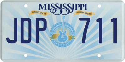 MS license plate JDP711