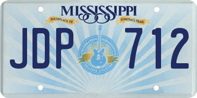 MS license plate JDP712