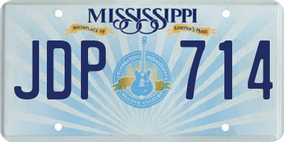 MS license plate JDP714