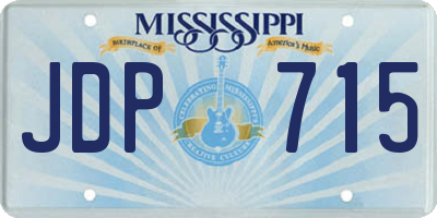MS license plate JDP715