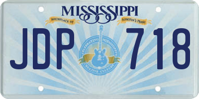 MS license plate JDP718