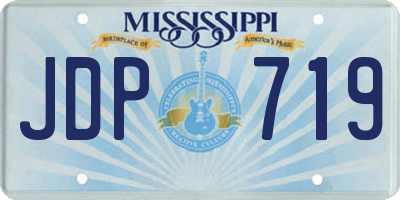MS license plate JDP719
