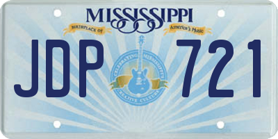 MS license plate JDP721