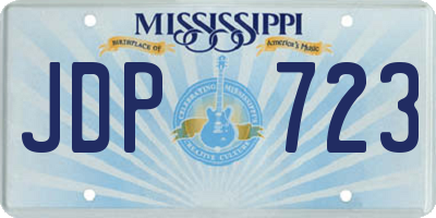 MS license plate JDP723