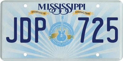 MS license plate JDP725