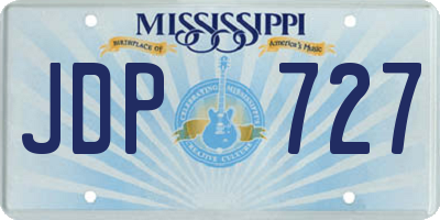 MS license plate JDP727