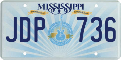 MS license plate JDP736