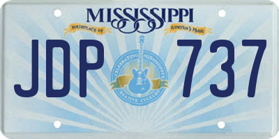 MS license plate JDP737