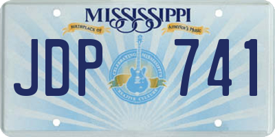 MS license plate JDP741