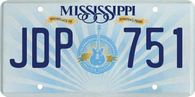 MS license plate JDP751