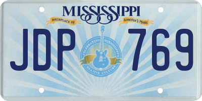 MS license plate JDP769