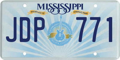 MS license plate JDP771