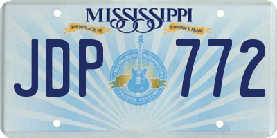 MS license plate JDP772