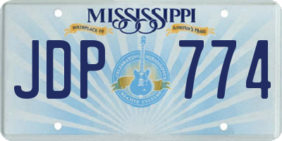 MS license plate JDP774