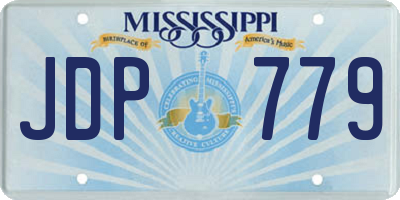 MS license plate JDP779
