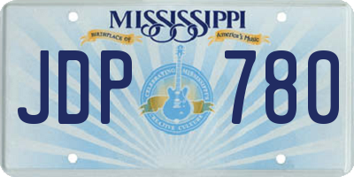 MS license plate JDP780