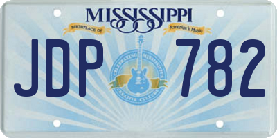 MS license plate JDP782