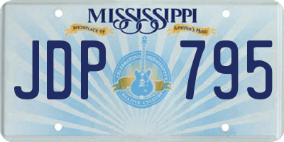 MS license plate JDP795