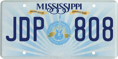 MS license plate JDP808