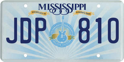 MS license plate JDP810