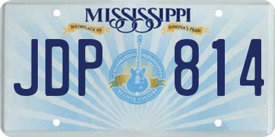 MS license plate JDP814