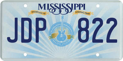 MS license plate JDP822