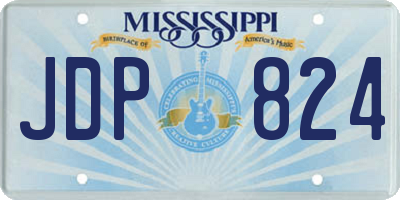 MS license plate JDP824