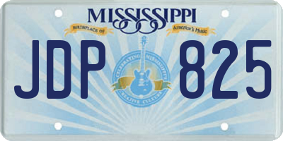 MS license plate JDP825