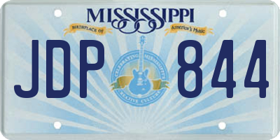 MS license plate JDP844