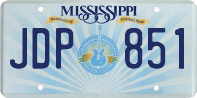 MS license plate JDP851