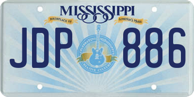 MS license plate JDP886