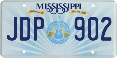 MS license plate JDP902