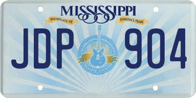 MS license plate JDP904
