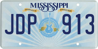 MS license plate JDP913