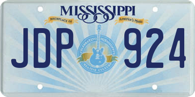 MS license plate JDP924