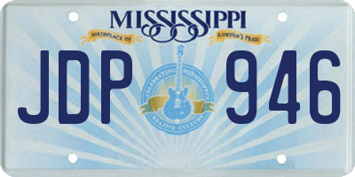 MS license plate JDP946