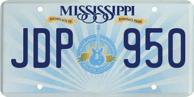 MS license plate JDP950