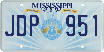 MS license plate JDP951