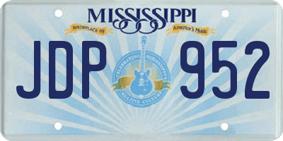 MS license plate JDP952