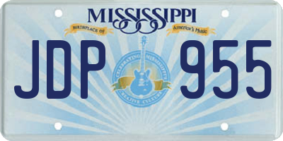 MS license plate JDP955