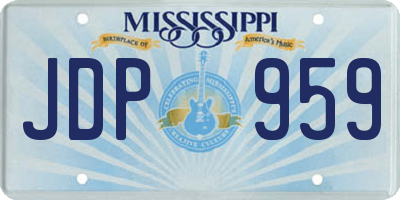 MS license plate JDP959