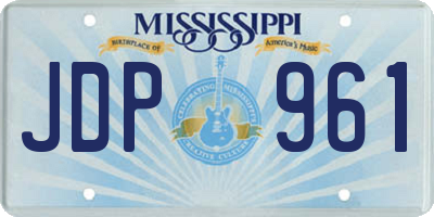 MS license plate JDP961