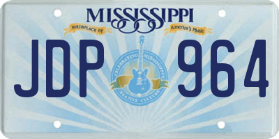 MS license plate JDP964