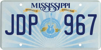 MS license plate JDP967