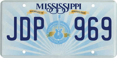 MS license plate JDP969