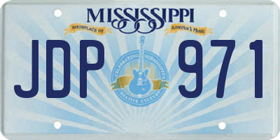 MS license plate JDP971
