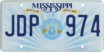 MS license plate JDP974
