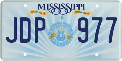 MS license plate JDP977