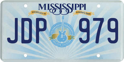 MS license plate JDP979