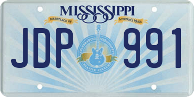 MS license plate JDP991